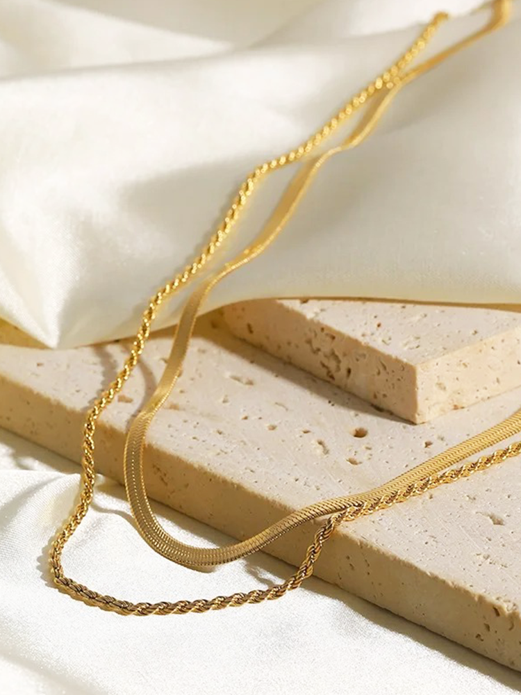 Miranda Double Layered Chain Gold