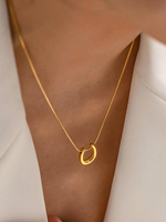 Caitlin Lucky Sword Necklace Gold