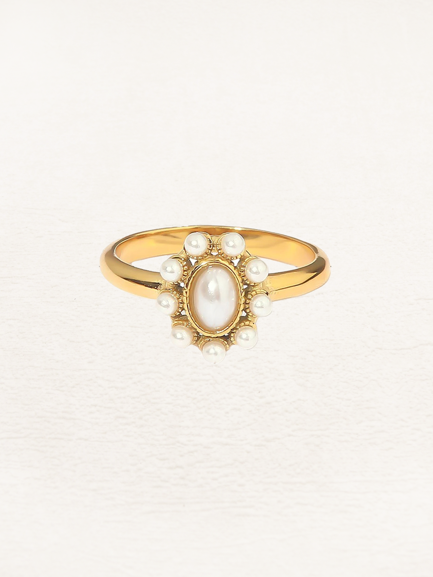 Cynthia Pearl Ring Gold