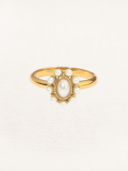 Cynthia Pearl Ring Gold