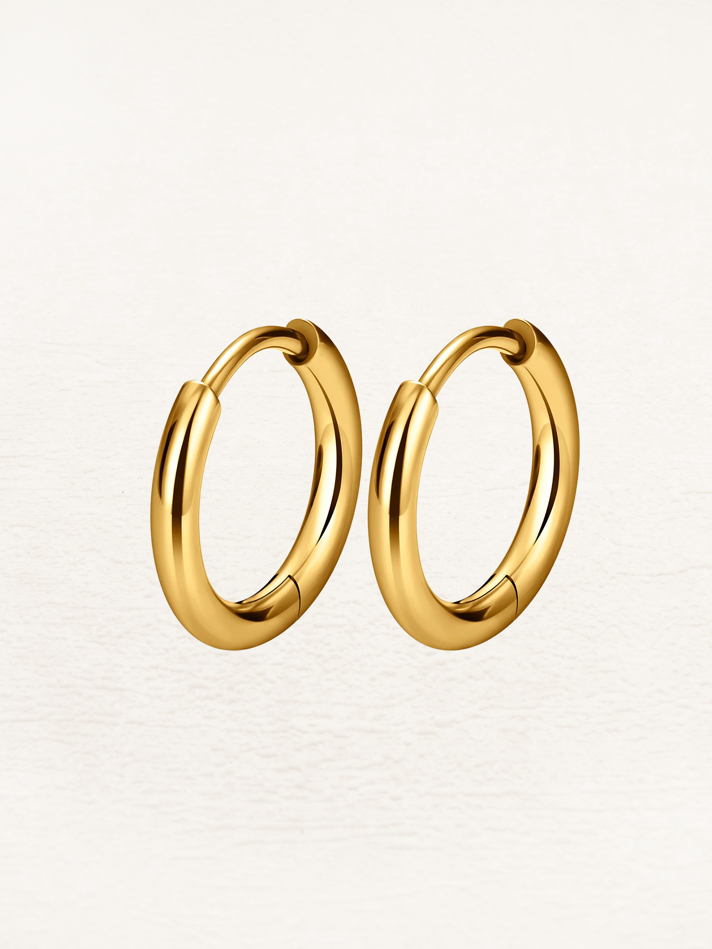 June Basic Huggie Hoops Gold