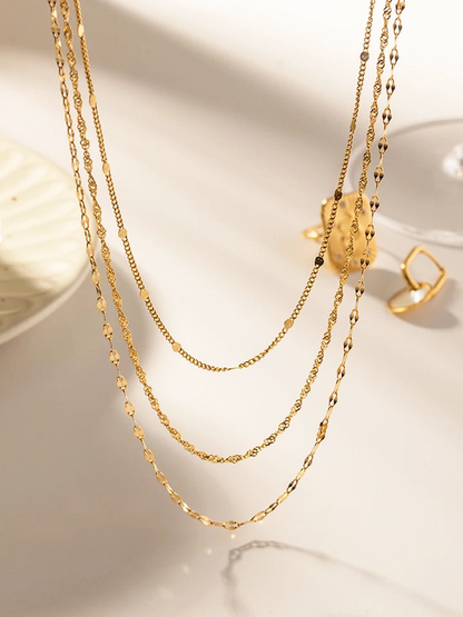 Kate 3-Layer Necklace Gold