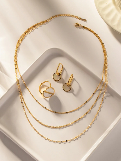 Kate 3-Layer Necklace Gold