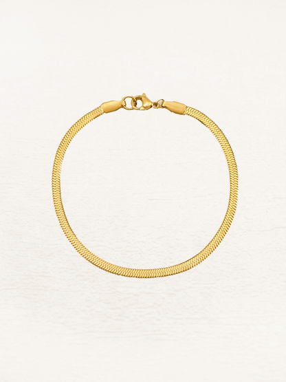 Lily Snake Chain Bracelet Gold