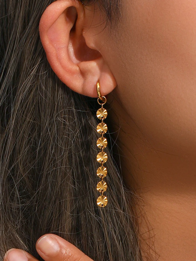 Lou Hanging Earrings Gold
