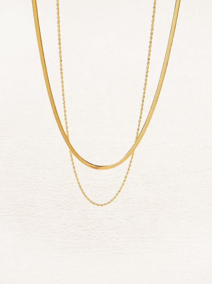 Miranda Double Layered Chain Gold