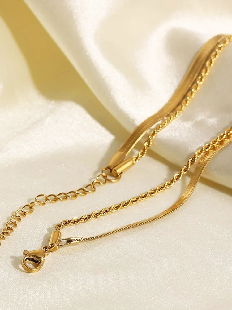 Miranda Double Layered Chain Gold