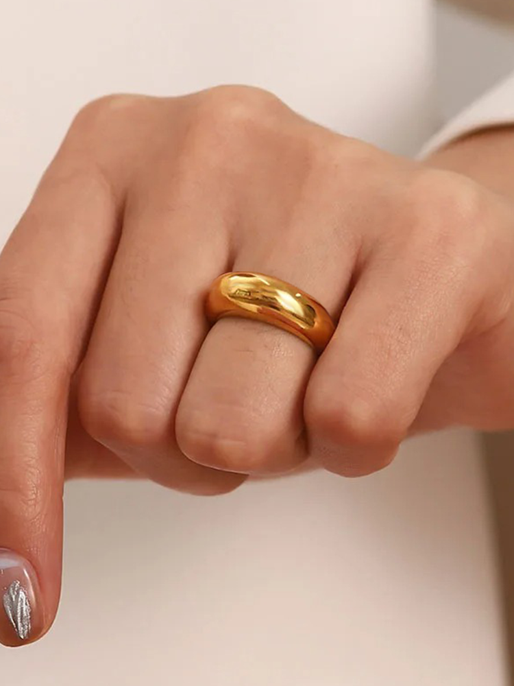 Saar Chunky Ring Gold