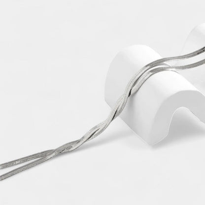 Virelle Necklace - Elegant silver or gold necklace with long link