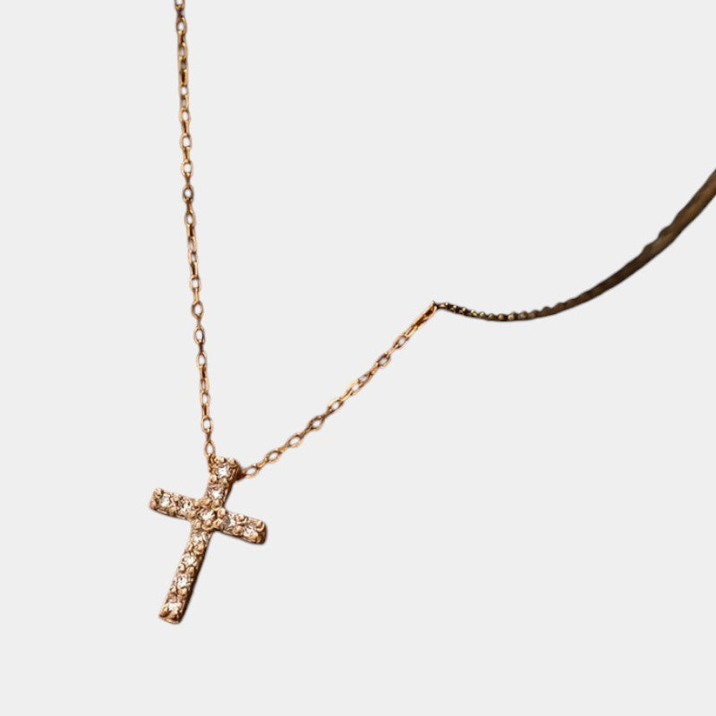 Virelle Necklace - Necklace with cross pendant with stones