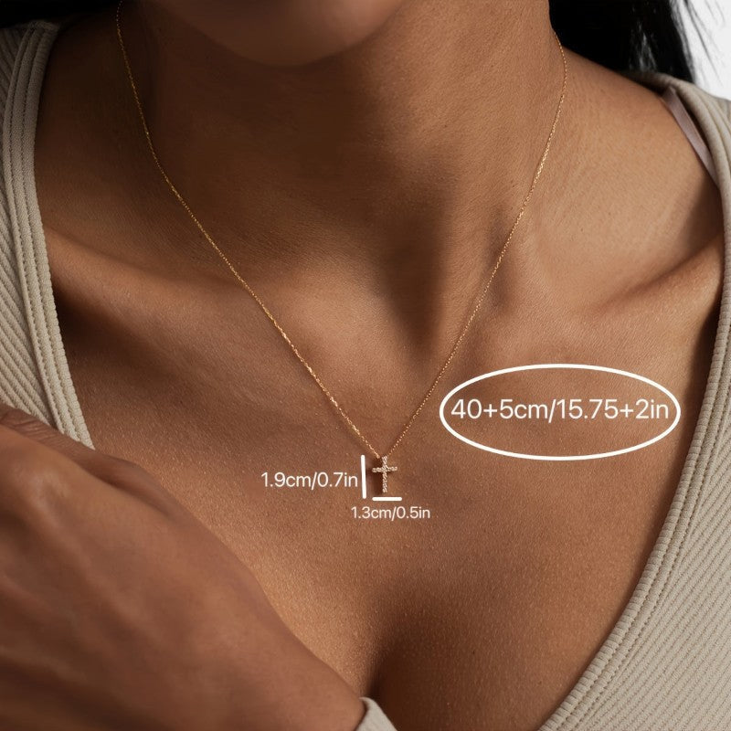 Virelle Necklace - Necklace with cross pendant with stones