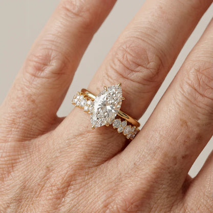 Virelle | Luxury Marquise Diamond Ring Set in Gold